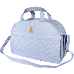 Bolsa Maternidade Ursinho Chess Azul M Bolsa Maternidade Ursinho Chess Azul M