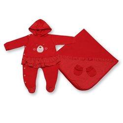 Saída de Maternidade Ursinha Ternura 3 Peças Saída de Maternidade Ursinha Ternura 3 Peças