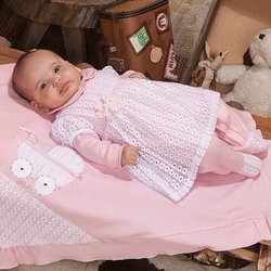 Saída de Maternidade Mila Rosa 2 Peças Saída de Maternidade Mila Rosa 2 Peças