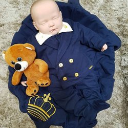 Saída de Maternidade Príncipe Harry Marinho 3 Peças Saída de Maternidade Príncipe Harry Marinho 3 Peças
