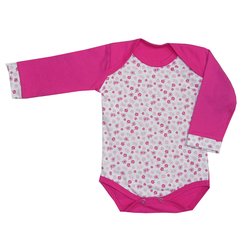 Body de Bebê Florzinha Pink Manga Longa Body de Bebê Florzinha Pink Manga Longa