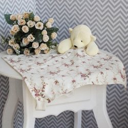 Naninha de Bebê Ursinha Floral Rosa Naninha de Bebê Ursinha Floral Rosa