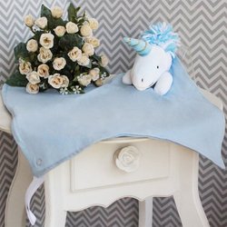 Naninha para Bebê Unicórnio Azul Naninha para Bebê Unicórnio Azul