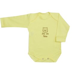 Body de Bebê Sou da Titia Amarelo Manga Longa Body de Bebê Sou da Titia Amarelo Manga Longa