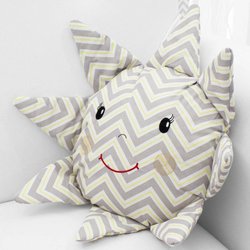 Almofada Sol Chevron Amarelo Almofada Sol Chevron Amarelo