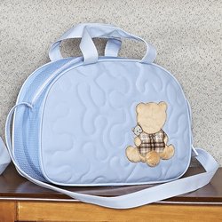 Bolsa Maternidade Ursinho Mimado Azul M Bolsa Maternidade Ursinho Mimado Azul M