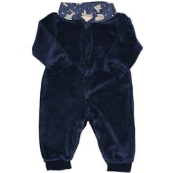 Macacão Manga Longa Basic Raposinha Marinho Plush Macacão Manga Longa Basic Raposinha Marinho Plush