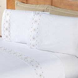 Jogo de Cama Queen Damasco Bege 200 Fios 4 Peças Jogo de Cama Queen Damasco Bege 200 Fios 4 Peças