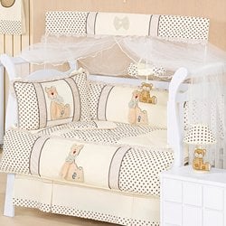 Kit Berço Americano com Mosquiteiro para Quarto de Bebê Enxoval Ursinho Catatau Kit Berço Americano com Mosquiteiro para Quarto de Bebê Enxoval Ursinho Catatau