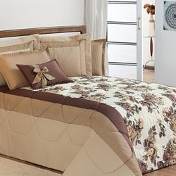 Kit Cama Queen Savana Tabaco 7 Peças Kit Cama Queen Savana Tabaco 7 Peças