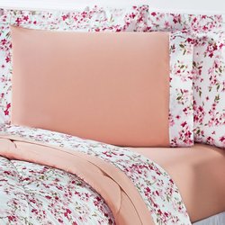 Jogo de Cama Queen Murano Floral Salmão 4 Peças Jogo de Cama Queen Murano Floral Salmão 4 Peças
