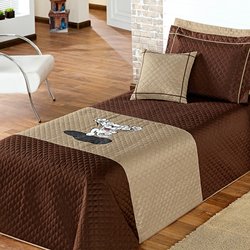 Cobre Leito Solteiro Lion Tabaco 4 Peças Cobre Leito Solteiro Lion Tabaco 4 Peças
