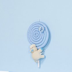 Enfeite de Porta para Quarto de Bebê Pirulito Enxoval Menino Hipopó Azul Enfeite de Porta para Quarto de Bebê Pirulito Enxoval Menino Hipopó Azul