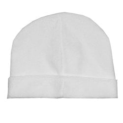 Touca de Bebê Basic Branco Plush Touca de Bebê Basic Branco Plush