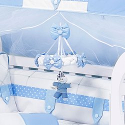 Móbile Para Berço Para Quarto de Bebê Menino Ternura Azul Móbile Para Berço Para Quarto de Bebê Menino Ternura Azul