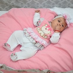 Saída de Maternidade Cecília Floral Rosa Saída de Maternidade Cecília Floral Rosa