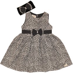 Vestido de Bebê Petit Oncinha Preto Vestido de Bebê Petit Oncinha Preto
