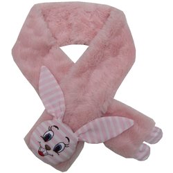 Cachecol de Bebê Coelhinho Rosa Cachecol de Bebê Coelhinho Rosa
