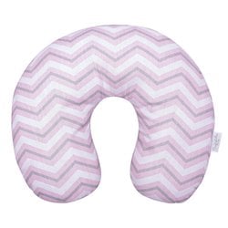 Almofada de Pescoço para Bebê Chevron Rosa e Cinza Almofada de Pescoço para Bebê Chevron Rosa e Cinza