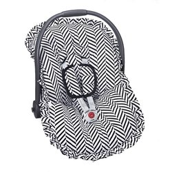 Capa Bebê Conforto Zig Zag Preto 3 Peças Capa Bebê Conforto Zig Zag Preto 3 Peças