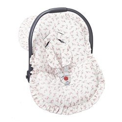 Capa Bebê Conforto Flamingo 3 Peças Capa Bebê Conforto Flamingo 3 Peças