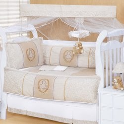 Kit Berço Americano Com Mosquiteiro Para Quarto de Bebê Urso King Príncipe Kit Berço Americano Com Mosquiteiro Para Quarto de Bebê Urso King Príncipe