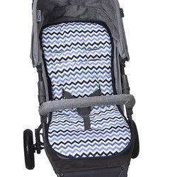 Capa de Carrinho Chevron Marinho e Azul Capa de Carrinho Chevron Marinho e Azul