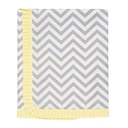 Manta de Bebê Chevron Amarelo Manta de Bebê Chevron Amarelo