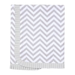 Manta de Bebê Chevron Cinza Manta de Bebê Chevron Cinza