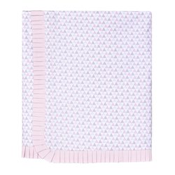 Manta de Bebê Triângulo Rosa e Cinza Manta de Bebê Triângulo Rosa e Cinza
