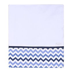 Cueiro Chevron Marinho e Azul Malha 100% Algodão Cueiro Chevron Marinho e Azul Malha 100% Algodão