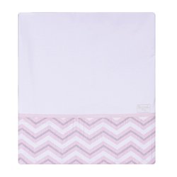 Cueiro Chevron Rosa e Cinza Malha 100% Algodão Cueiro Chevron Rosa e Cinza Malha 100% Algodão