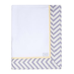 Cobertor Fofo de Bebê Chevron Amarelo Cobertor Fofo de Bebê Chevron Amarelo