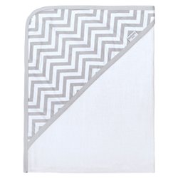 Toalha de Banho Chevron Cinza com Capuz Toalha de Banho Chevron Cinza com Capuz