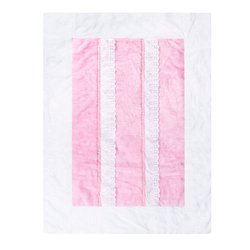 Tapete Para Quarto de Bebê Enxoval Menina Pelúcia Encanto Branco - Rosa Tapete Para Quarto de Bebê Enxoval Menina Pelúcia Encanto Branco - Rosa