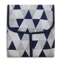 Trocador Portátil Losango Marinho com Bolso Trocador Portátil Losango Marinho com Bolso