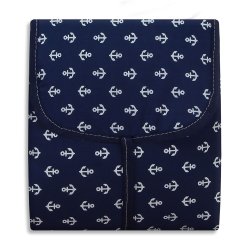 Trocador Portátil Marinheiro Âncora Marinho com Bolso Trocador Portátil Marinheiro Âncora Marinho com Bolso
