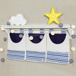 Porta Fraldas Varão Smile Chevron 3 Peças Porta Fraldas Varão Smile Chevron 3 Peças