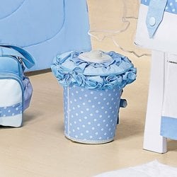 Lixeira Decorada Para Quarto de Bebê Menino Ternura Azul Lixeira Decorada Para Quarto de Bebê Menino Ternura Azul
