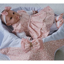 Saída de Maternidade Garden Rosê 4 Peças Saída de Maternidade Garden Rosê 4 Peças