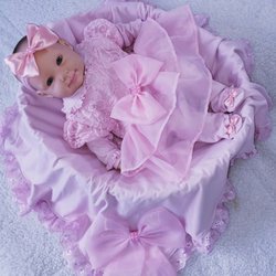 Saída de Maternidade Lucy Rosa 4 Peças Saída de Maternidade Lucy Rosa 4 Peças