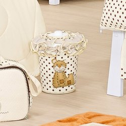 Lixeira Decorada Para Quarto de Bebê Menino Ursinho Catatau Lixeira Decorada Para Quarto de Bebê Menino Ursinho Catatau