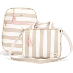 Bolsa Maternidade P e Mochila Essencial Palha e Rosa Bolsa Maternidade P e Mochila Essencial Palha e Rosa