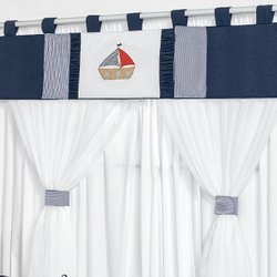 Cortina Quarto de Bebê Navegador Marinho Cortina Quarto de Bebê Navegador Marinho