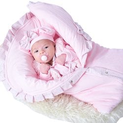 Saída de Maternidade Penélope Rosa 4 Peças Saída de Maternidade Penélope Rosa 4 Peças