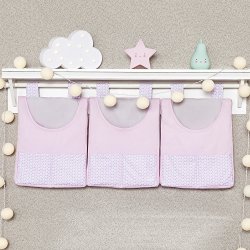 Porta Fraldas Varão Sweet Love Rosa 3 Peças Porta Fraldas Varão Sweet Love Rosa 3 Peças