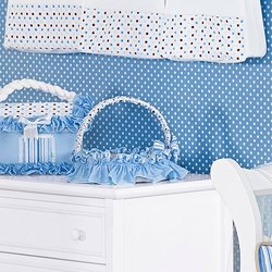Cesta Decorada Para Quarto de Bebê menino Hipopó Azul Cesta Decorada Para Quarto de Bebê menino Hipopó Azul
