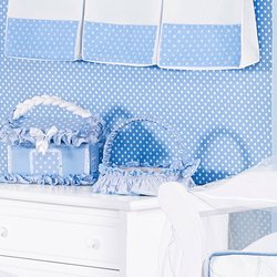 Cesta Decorada Para Quarto de Bebê Menino Ternura Azul Cesta Decorada Para Quarto de Bebê Menino Ternura Azul