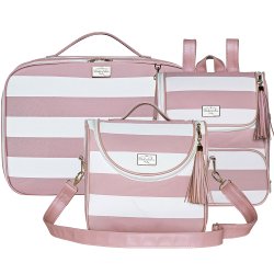 Mala Maternidade + Mochila + Bolsa P Manhattan Rosê Mala Maternidade + Mochila + Bolsa P Manhattan Rosê