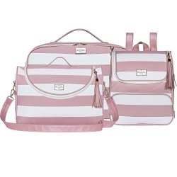 Mala Maternidade + Mochila + Bolsa M Manhattan Rosê Mala Maternidade + Mochila + Bolsa M Manhattan Rosê